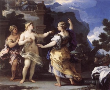 Venus Punishing Psyche mit einer Aufgabe Barock Luca Giordano Ölgemälde